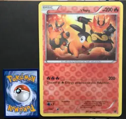 Tepig 3D Illusion JUMBO Pokemon Card Oversized PROMO B&W Black & White 2011 NM - Image 1