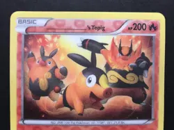 Tepig 3D Illusion JUMBO Pokemon Card Oversized PROMO B&W Black & White 2011 NM - Image 5