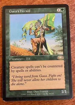 MTG Gaea's Herald 80/143 Regular Rare Card - Image 1