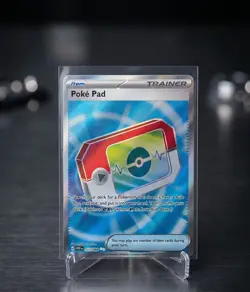 Pokemon Poke Pad Trainer Item 115/088 Holo Card English 2016 FULL ART - Image 3