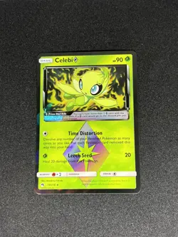 Pokemon Card Celebi 19/214 Lost Thunder Prism Rare Holo NM - Image 1