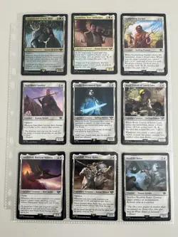 Magic The Gathering Lord of the Rings Card Lot Gollum, Frodo, Sauron, 90 Cards - Image 1