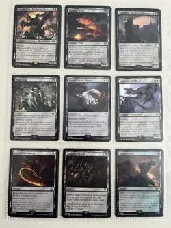 Magic The Gathering Lord of the Rings Card Lot Gollum, Frodo, Sauron, 90 Cards - Image 4