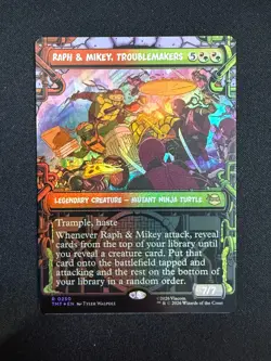 Raph & Mikey, Troublemakers (SHOWCASE FOIL) - TMNT (Magic) NM - Image 1