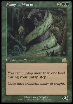 MTG MUNGHA WURM PLAYED - WURM DI MUNGHA - PRO - MAGIC - Image 1