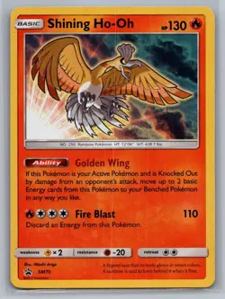 Shining Ho-Oh - SM70 Holo Promo Sun & Moon Promo Pokemon Lightly Played - Image 1