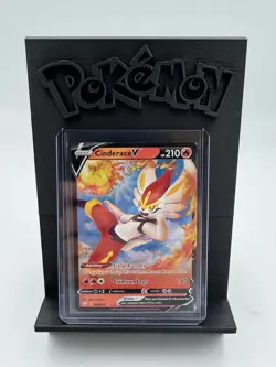 Holo Cinderace V 018/072 Ultra Rare Shining Fates Pokemon TCG - LP - Image 1