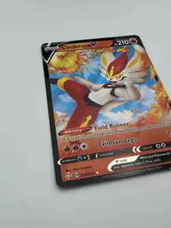Holo Cinderace V 018/072 Ultra Rare Shining Fates Pokemon TCG - LP - Image 3
