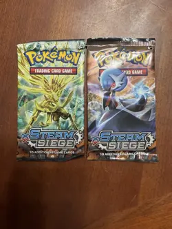 Pokemon TCG: XY- (2) STEAM SIEGE Booster Packs- NEW/FACTORY SEALED - Image 1