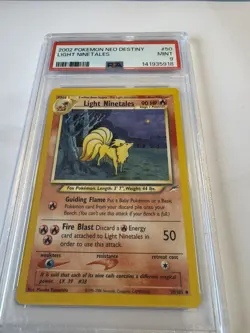 2002 POKEMON NEO DESTINY LIGHT NINETALES #50 PSA 9 MINT - Image 4