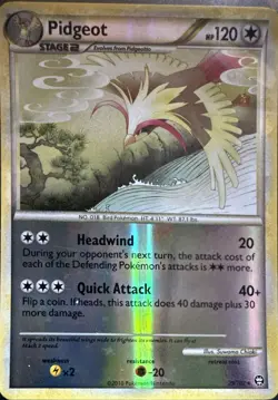 Pidgeot 29/102 Rare HGSS Triumphant Reverse Holo Lightly Played - Image 1