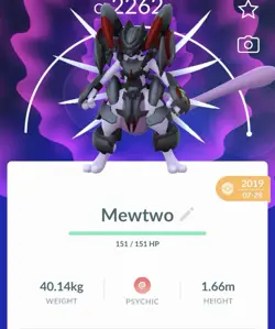 Pokemon Go PTC Acc, Guaranteed Lucky Armor Mewtwo - Image 1