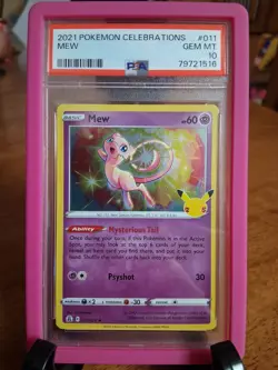 Pokemon Celebrations Mew 011/025 Holo Rare Full Art PSA 10 English - Image 1