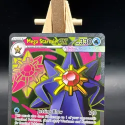 Pokemon TCG Mega Starmie ex 102/088 Full Art Perfect Order NM Holo - Image 2