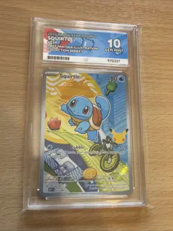 Pokemon Squirtle MEP 039 ACE 10 Gem Mint First Partner Illustration PERFECTS SUB - Image 2
