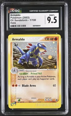 Pokemon CGC 9.5 Armaldo 2003 EX Sandstorm 1/100 - Image 1
