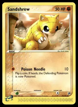 EX-NM Sandstorm Sandshrew Common 75/100 2003 Pokemon TCG - Image 1