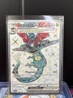 Pokemon TCG Dragapult EX Full Art Ultra Rare Holo Tera 200/167 NM/M - Image 1