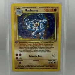 PSA 9 Machamp 1st Ed Deck Exclusives Holo WOTC Pokemon 8/102 NEW CERT - Image 2