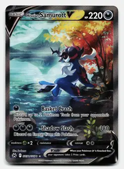 HISUIAN SAMUROTT V CROWN ZENITH GALARIAN GALLERY GG51/GG70 NM V RARE POKEMON - Image 2