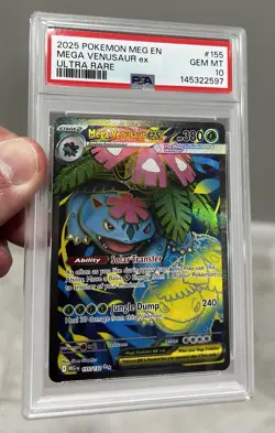 Mega Venusaur ex 155/132 Pokemon Mega Evolution Ultra Rare PSA 10 Gem 💎 Mint - Image 3