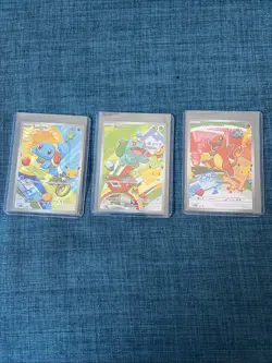 Pokemon TCG First Partner Illustration Collection Series 1 Kanto GEN 1 Starters - Image 1