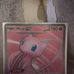 Mew EX 193/165 Pokemon Scarlet & Violet 151 Full Art Ultra Rare Holo NM - Image 2