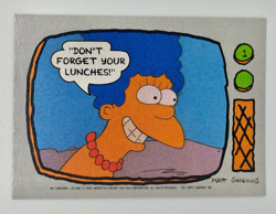 1990 Topps The Simpsons Trading Card #1 – Marge Simpson – Don't Forget Your.. - Image 1