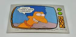 1990 Topps The Simpsons Trading Card #1 – Marge Simpson – Don't Forget Your.. - Image 3