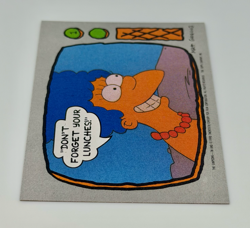 1990 Topps The Simpsons Trading Card #1 – Marge Simpson – Don't Forget Your.. - Image 4