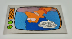 1990 Topps The Simpsons Trading Card #1 – Marge Simpson – Don't Forget Your.. - Image 5