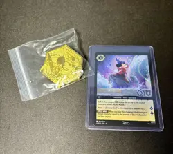 Disney D23 Expo Lorcana Promo Set Mickey Mouse Playful Sorcerer Card Pin Pack - Image 2