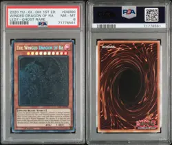 Yu-Gi-Oh: The Winged Dragon of Ra (LED7-EN000 Ghost Rare 1st Ed PSA 8) - Image 1