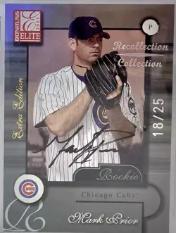 2002 Donruss Elite - Recollection Collection Mark Prior #248 Auto #/25 BGS 7.5 - Image 3