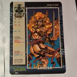 Spawn Power Cardz CCG Angela #002 TCG - Image 1