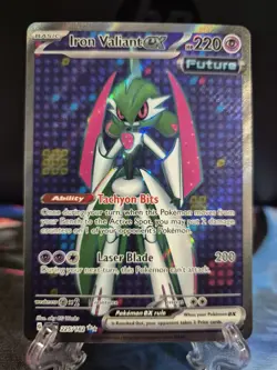 Iron Valiant EX 225/182 Pokemon TCG S&V Paradox Rift Ultra Rare English - Image 1