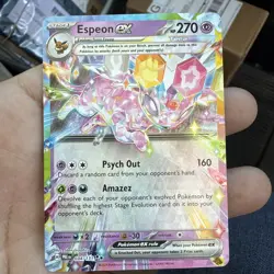 Pokemon TCG Espeon EX Double Rare Prismatic Card 034/131 - Image 1