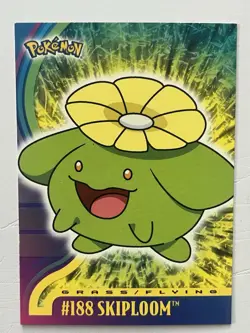 2001 Pokemon Topps TV Animation Edition #188 Skiploom Vintage Trading Card NM - Image 1
