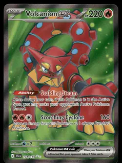Pokemon Cards Volcanion ex 171/159 Journey Together Ultra Rare NM *1 - Image 1