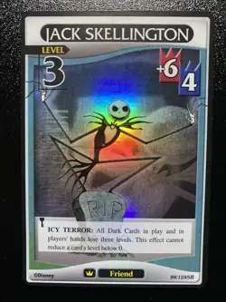 Kingdom Hearts Trading Card Game Jack Skellington Level 3 98/128SR Foil - Image 1