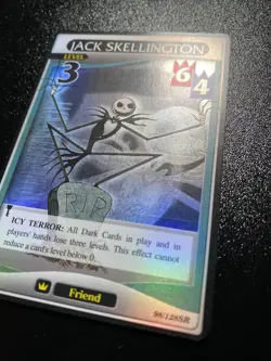 Kingdom Hearts Trading Card Game Jack Skellington Level 3 98/128SR Foil - Image 2