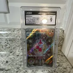 CGC 9 Medicham Art Rare Holo 207/193 Mega Dream ex Pokemon Card Japanese - Image 1