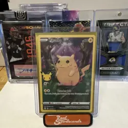 Pokemon Pikachu Basic 5 English Nintendo Card & Obsidian NFL Panini Lot - Image 1