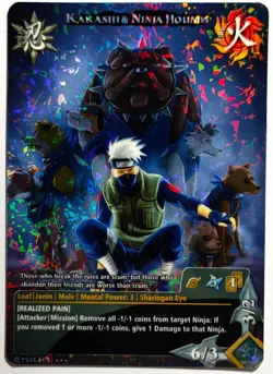 Carte Naruto CCG Collectible Card Game Foil neuf Prism 250 - Image 1
