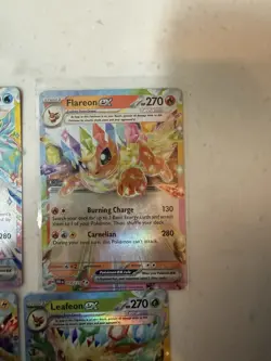 Pokemon Tera ex Holo Vaporeon Flareon Jolteon Leafeon Lot - 4 Cards - Image 3