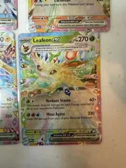 Pokemon Tera ex Holo Vaporeon Flareon Jolteon Leafeon Lot - 4 Cards - Image 4