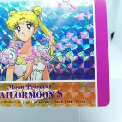 395 Sailor Moon Usagi Tsukino Sailor Moon Card SUPER S R AMADA JAPAN Anime - Image 5
