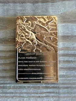 Pokemon Burger King 23K Gold-Plated Charizard Card - Image 2