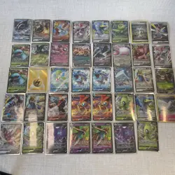 Pokemon TCG Lot Of 39 Art Cards EX V And More Most English Sword And Shield Era - Image 1