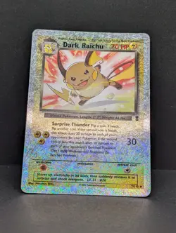 Dark Raichu Legendary Reverse Holo 7/110 Rare WOTC Pokemon TCG Card Firework MP+ - Image 3